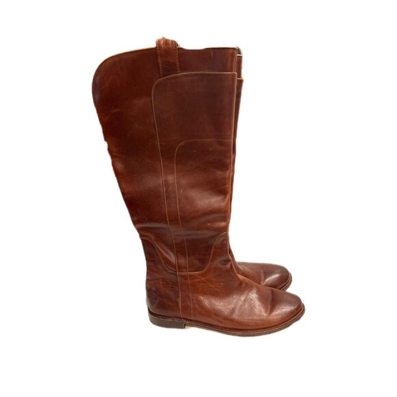 Frye Paige rown Leather Knee High Tall Riding Boots 77535 Women 11 B Equestrian